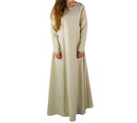 Leonardo Carbone® Robe Viking pour femme - Design intemporel - Pour carnaval, Halloween, cosplay, médiéval, viking - 100 % viscose, chanvre., S