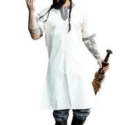 Leonardo Carbone® Tunique à manches courtes Richard - Vêtement médiéval pour homme, chemise médiévale, chemises de loisirs à manches courtes, costume de carnaval pour homme, tunique viking, vêtement