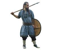 LEONARDO CARBONE® Tunique viking Store - Chemise médiévale pour homme, chemises de loisirs à manches courtes, costume de carnaval pour homme, tunique viking, vêtements LARP - 100 % coton avec