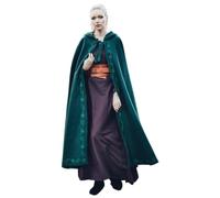 Leonardo Carbone® Unisex Cape médiéval en laine avec broderie Alma - Vêtement médiéval pour femmes et hommes, cape pour hommes, costume de Hobbit, vêtement pour LARP, Viking, Cosplay, Halloween Vert