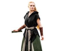 Leonardo Carbone® Waldläufer Tunique Aldon Unisexe - Vêtement médiéval pour homme et femme, chemise médiévale, chemises de loisirs à manches courtes, costume de carnaval, vêtements LARP - 100% coton