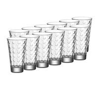 Leonardo Ciao Optic 048856 Lot de 12 grands gobelets en verre transparent 300 ml Hauteur 13 cm Passe au lave-vaisselle