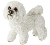 Leonardo Collection Bichon Frisé en résine, pour Chien, Pierre, Blanc