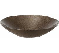 Leonardo Como Schale, Dekoschale, Schüssel, Schälchen, Bronzo, Glas, L 32 cm, 053311