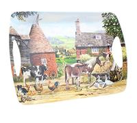 Leonardo Country Life animaux de la ferme Grand plateau avec poignées