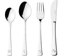 Leonardo Couverts pour enfants Bambini 4 pcs Panda Licorne Flamingo, acier inoxydable 18/10