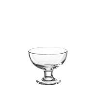 Leonardo Cucina 020851 Lot de 6 coupes à glace, passent au micro-ondes et au lave-vaisselle, en verre transparent, hauteur 10 cm, ∅ 12 cm
