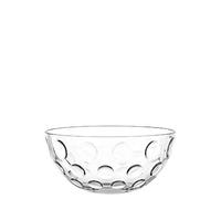 Leonardo Cucina Optic 066336 Bol rond en verre au design frais, bol décoratif avec des touches rondes, 21,5 cm