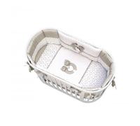 Leonardo Cuoricini Ensemble textile pour lit de bébé gris tourterelle