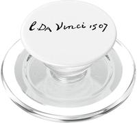 Leonardo Da Vinci 1507 Signature Esquisse d'art Discret PopSockets PopGrip pour MagSafe