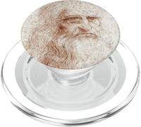 Leonardo da Vinci Autoportrait Renaissance Peinture Artiste PopSockets PopGrip pour MagSafe