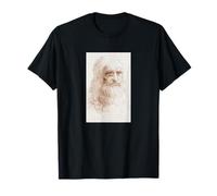Leonardo da Vinci Autoportrait Renaissance Peinture Artiste T-Shirt
