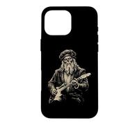 Leonardo da Vinci Guitare Zombie Renaissance Italienne Coque pour iPhone 16 Pro Max