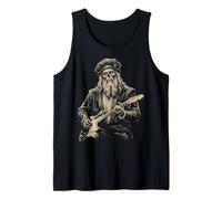 Leonardo da Vinci Guitare Zombie Renaissance Italienne Débardeur