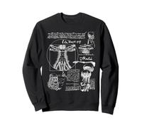 Leonardo da Vinci l'homme de Vitruve Sweatshirt