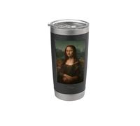 Leonardo da Vinci Mona Lisa Ensemble cadeau pour enseignant d'art Gobelet isotherme en acier inoxydable double paroi