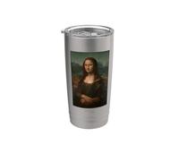 Leonardo da Vinci Mona Lisa Ensemble cadeau pour enseignant d'art Gobelet isotherme en acier inoxydable double paroi
