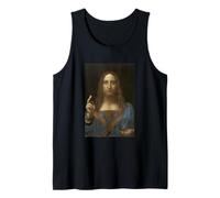 Leonardo da Vinci Salvator Mundi Religieux Jésus Chrétien Débardeur
