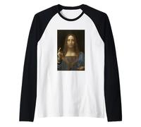 Leonardo da Vinci Salvator Mundi Religieux Jésus Chrétien Manche Raglan