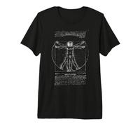 Leonardo da Vinci The Vitruvian Man T-Shirt Haut de Gamme