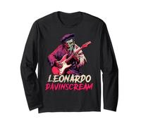 Leonardo da Vinci Zombie Jouant de la Guitare Renaissance Musique Manche Longue