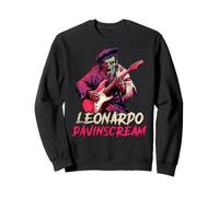 Leonardo da Vinci Zombie Jouant de la Guitare Renaissance Musique Sweatshirt