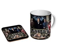 Leonardo Dicaprio The Great Gatsby Tasse à café en céramique + sous-verre Coffret cadeau