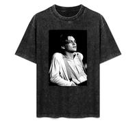 Leonardo Dicaprio Titanic Unisex T-Shirt Graphic Top Printed Tee Mens Black Shirt S