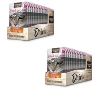 Leonardo Drink & Care Beauty Poulet | Pack Double | 2 x 20 x 40 g | Complément Alimentaire pour Chats Adultes | pour Soutenir l'hydratation | Idéal comme Garniture de Nourriture