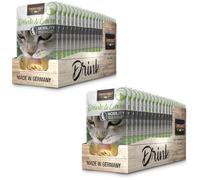 Leonardo Drink & Care Mobilité Poulet | Pack Double | 2 x 20 x 40 g | Complément Alimentaire pour Chats Adultes | pour Soutenir l'hydratation et la Fonction articulaire