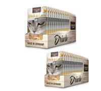 Leonardo Drink Urinary Care Poulet Lot de 2 boîtes de 20 x 40 g Total 40 sachets de boisson pour chat Bouillon de viande avec bandes Aliment complémentaire pour chats