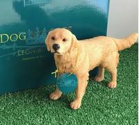 LEONARDO Figurine Golden Retriever, décoration réaliste de la gamme Dog Studies, dans un coffret cadeau de qualité