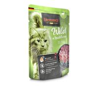 LEONARDO Sachets fraîcheurs [16x85g Gibier + Myrtilles] | Nourriture Humide sans céréales pour Chats | Nourriture Humide complète en Sachet Individuel