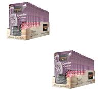LEONARDO Sachets fraîcheurs sans céréales – Lapin et Canneberges – 16 x 85 g