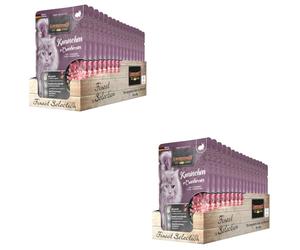 LEONARDO Finest Selection Lapin & Cranberries | Pack Double | 2 x 16 x 85 g | Nourriture Humide pour Chats Adultes | en portions Individuelles Pratiques | avec de la précieuse Huile de Saumon