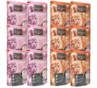 LEONARDO Finest Selection Volaille et œufs 6x85 g + Canard au fromage 6x85 g