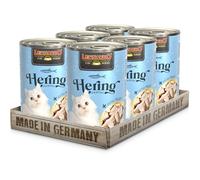 LEONARDO Hareng + Filet Extra | (6 x 400g) Hareng + Filet de Dinde Extra | Nourriture Humide en boîte avec Extra Filet | sans céréales et avec Une teneur en Via