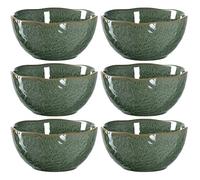 LEONARDO HOME 018583 Matera Lot de 6 bols en céramique Vert 12 cm