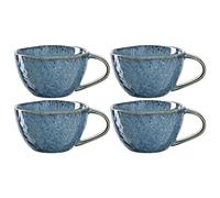 LEONARDO HOME 018588 MATERA Lot de 4 tasses en céramique Bleu 290 ml