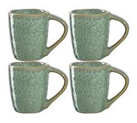 LEONARDO HOME 018597 MATERA Lot de 4 tasses à expresso en céramique Vert 90 ml