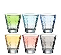 LEONARDO HOME 025906 OPTIC Lot de 6 verres assortis Couleurs pastel 215 ml 215 ml
