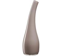 LEONARDO HOME Arco 045270 Vase incurvé Fait à la Main avec Forme incurvée, œuvre d'art Simple, élégance pour la Maison, Hauteur 25 cm, Taupe