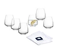 LEONARDO HOME Cesti 040973 Lot de 6 verres à eau lavables au lave-vaisselle (460 ml) - Résistants aux chocs et adaptés à un usage quotidien - Gobelets en verre de qualité supérieure