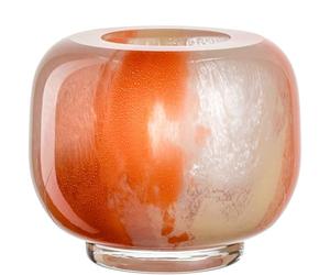 LEONARDO HOME Cipria Due 047505 Vase décoratif avec dégradé de Couleur - Diamètre : 6,1 cm - Design Artistique pour Le Salon - Vase en Verre pour Bouquets de Fleurs - Hauteur : 11 cm - Multicolore