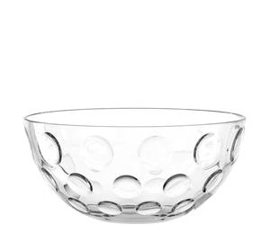 LEONARDO HOME Cucina Optic 066343 Bol à salade moderne, passe au lave-vaisselle, bol de qualité alimentaire, hauteur 13,6 cm, transparent, 1 pièce