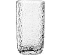 LEONARDO HOME Martello 047096 Vase en Verre avec Surface structurée, Design Moderne avec élégance intemporelle, Transparent, idéal pour Les Bouquets, Hauteur 19 cm, Transparent