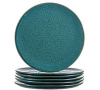 LEONARDO HOME Matera 018547 Lot de 6 assiettes en céramique Bleu
