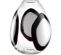 LEONARDO HOME Occhi Bianchi 055295 Vase Design en Noir et Blanc 8 cm Accessoire d'intérieur pour décoration de Table Moderne Hauteur 25,2 cm Multicolore