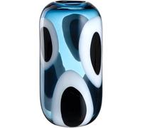 LEONARDO HOME Occhi Blu 047510 Vase, œuvre d'art Faite à la Main, Plein de Passion, Vase à Fleurs, élégant, beauté Unique, Art pour la Maison, Hauteur 33,6 cm, Bleu
