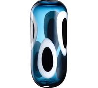LEONARDO HOME Occhi Blu 047511 Vase, œuvre d'art Faite à la Main, Plein de Passion, Vase à Fleurs, élégant, beauté Unique, Art pour la Maison, Hauteur 37,2 cm, Bleu